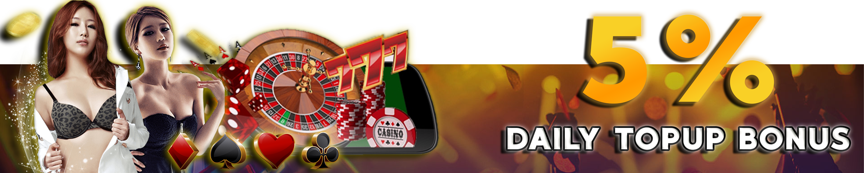 5% DAILY DEPOSIT BONUS — LIVE CASINO